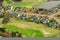 Aerial view of golf community