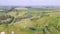 Aerial view on a Golf course