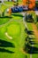 Aerial view of a golf course in Stowe, Vermont