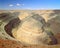 Aerial view of Goosenecks State Park, UT