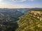 Aerial view of Gorges la Vis Valley