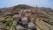 Aerial view Gozo, Malta, Ta Pinu famous basilica