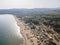 Aerial view of Gradina (Garden) Beach, Bulgaria