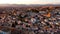 Aerial view of Granada city, Albaicin district at sunset, old Moorish quarter