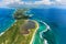 Aerial view of Grande-Terre, Guadeloupe, Caribbean