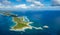 Aerial view of Grande-Terre, Guadeloupe, Caribbean