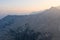 Aerial View of Granite Peaks in Sierra Nevada Mountains