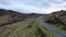 Aerial view of Granny\'s pass is close to Glengesh Pass in Country Donegal, Ireland