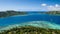 aerial view of the great barrier to the south island of new caledonia