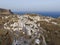 Aerial view of Greek Chora village on Amorgos island, Aegean Sea, Cyclades