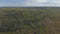 Aerial view green covered forest in the mountains of Poconos in Pennsylvania