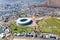 Aerial view of green point stadium