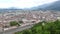 Aerial view of Grenoble city, France