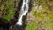 Aerial view of The Grey Mare`s Tail, a waterfall near Moffat, Scotland