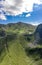 Aerial view of Grossglockner serpentine Taxenbacher Fusch high alpine road uphill in Austria