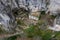 Aerial view of the Grotto of Maria Magdalena in France, Plan D`Aups, the massif St.Baum, holy fragrance, famous place