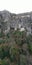 Aerial view of the Grotto of Maria Magdalena in France, Plan D`Aups, the massif St.Baum, holy fragrance, famous place