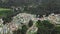 Aerial view Guatemala colorful cemetery.