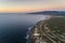 Aerial view of the Guincho area, with the Cabo Raso Lighthouse, the scenic road along the coast and the Roca Cape Cabo da Roca o