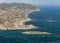 Aerial view of Gyrismata, Skiros island, Greece