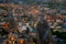 Aerial view of Göreme village in Cappadocia Türkiye