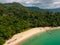 Aerial View Haad Laem Sing Beach Phuket Thailand