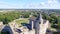 Aerial view of Haapsalu Castle, Estonia