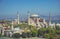 Aerial view of the Hagia Sophia mosque