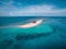 Aerial view of Hagonoy Island in Salvacion, Surigao del Sur, Philippines