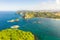 aerial view of Hahei Beach New Zealand