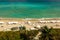 Aerial view of Hallandale Beach from highrise luxury condominium