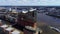 Aerial View of Hamburg Elbphilharmonie and Hafencity, Germany.