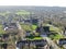 Aerial view of Hampstead Garden Suburb and St. Jude`s Church, London