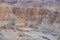 Aerial view of Hatshepsut Temple at sunrise, Luxor, Egypt