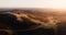 Aerial view of Haytor Rocks on Dartmoor at sunrise