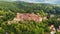 Aerial view of Heidelberg Castle, 4K