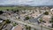 Aerial view Hemet neighborhood. City in the San Jacinto Valley in Riverside County, California