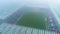 Aerial View Of The Henryk Reyman City Stadium In Cracow. Majestic Footage