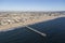 Aerial View of Hermosa Beach Pier in Southern California