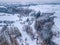 Aerial view of highland landscape