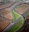 Aerial view of highway