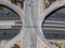 Aerial view of the highway and crossroads intersections in Phoenix, USA.