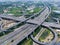 Aerial View of Highway Interchange - Transport concept image.