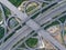 Aerial View of Highway Interchange - Transport concept image.