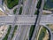 Aerial View of Highway Interchange - Transport concept image.