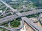 Aerial View of Highway Interchange - Transport concept image.