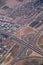 Aerial view of highway and road interchange in Israel