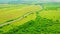 Aerial view on highway rural area