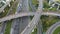 Aerial view of Highway transportation system highway interchange at kaohsiung. Taiwan. Time lapse
