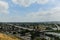 Aerial view of highways in Corona, California